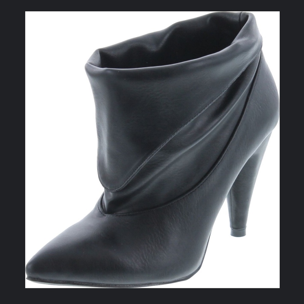 MACKIN J 239B-9 Womens Slouch Ankle Boots Retro Folded, Black, 11 NEW